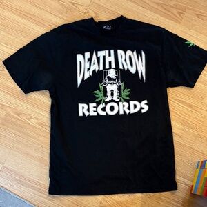 Death Row Records Men's Black Graphic Tee